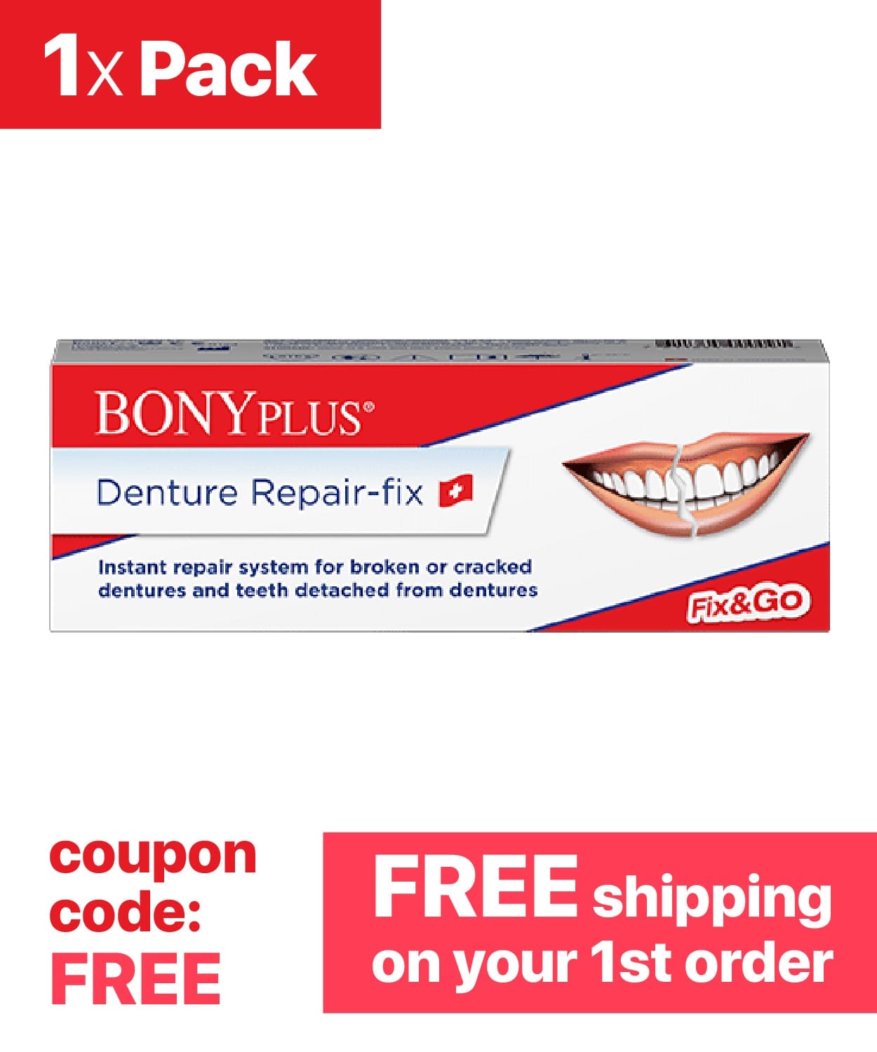 1x Denture Repair-fix